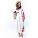 Embroidered Boho Dress "White Story"